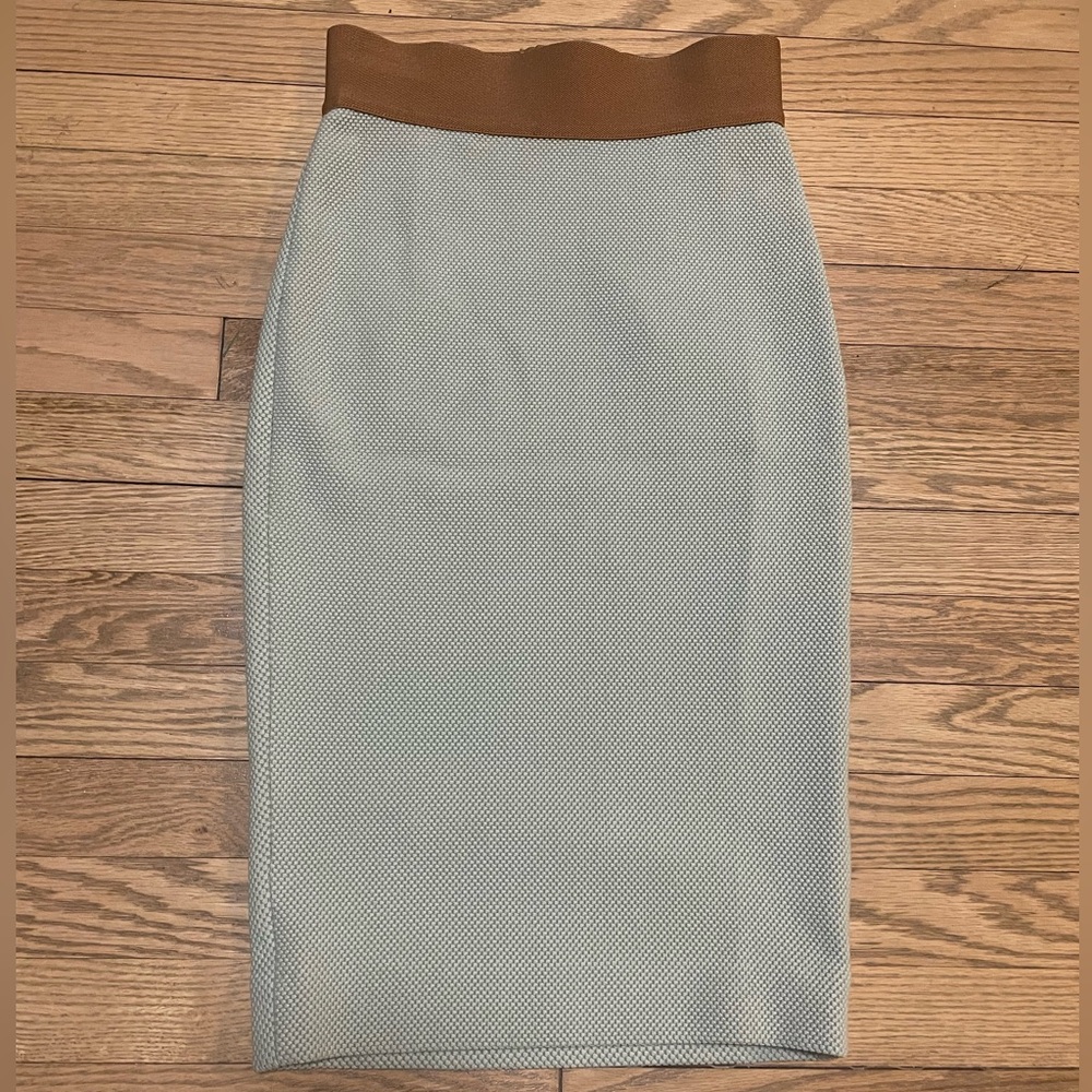 VANILIA Stretch, Mint Green High Waisted Skirt - Sz 34